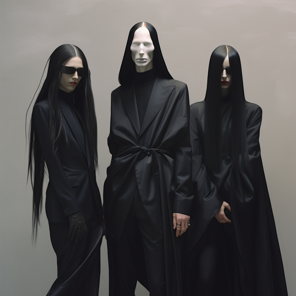 Stylish Fashion Demon Attire by Rick Owens and Balenciaga