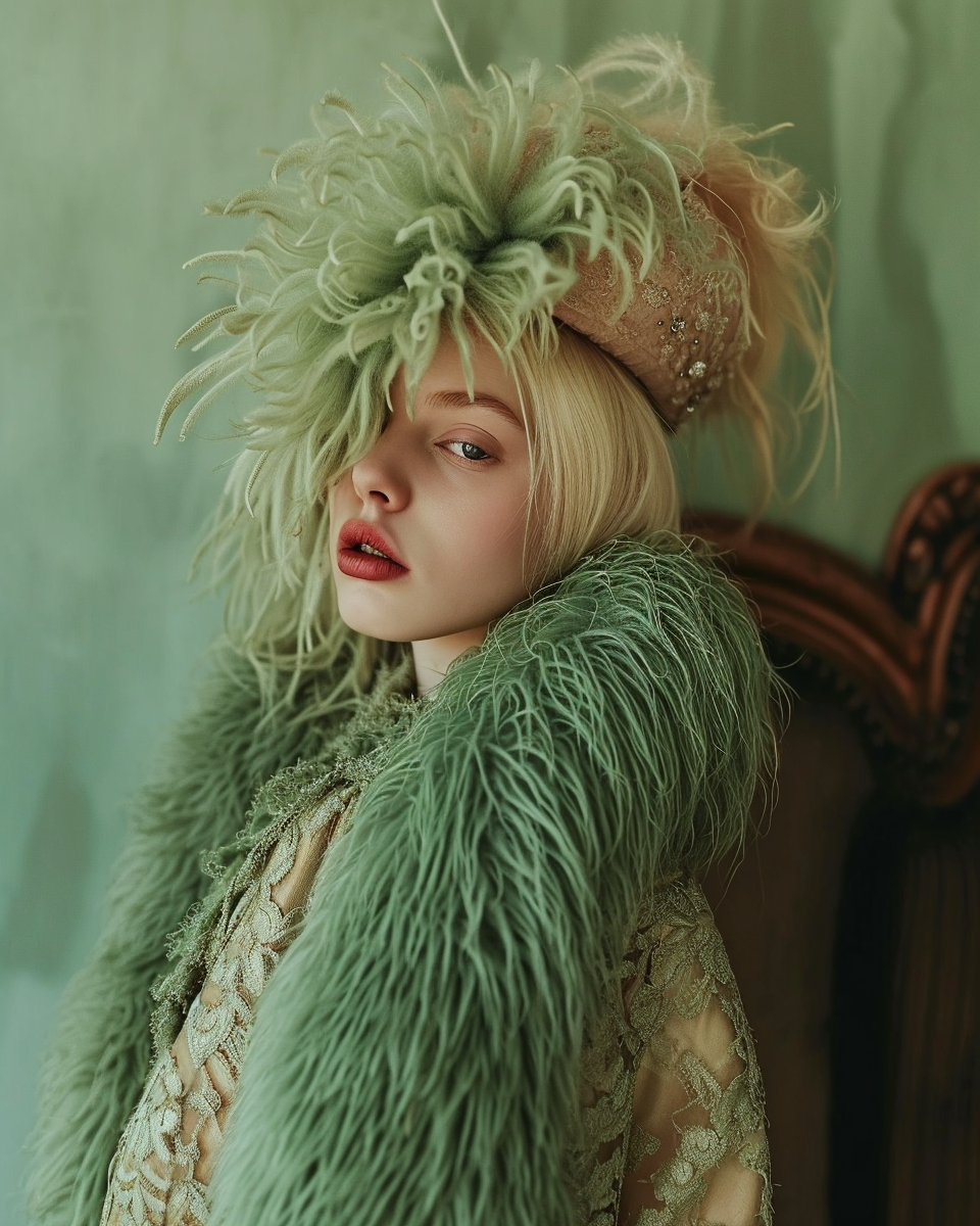 Tim Walker Fashion Editorial Blonde Girl Jacket Dress