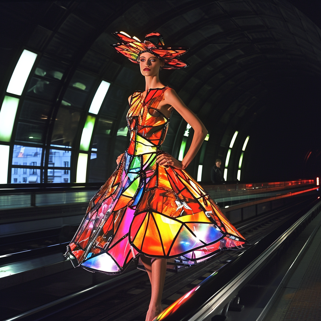 Fashion Show at Metro Station