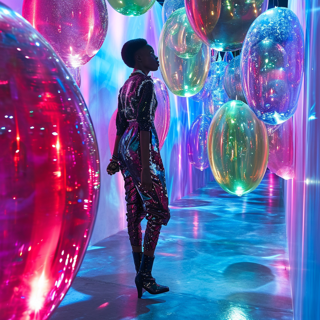 Fashion show space immersive installation