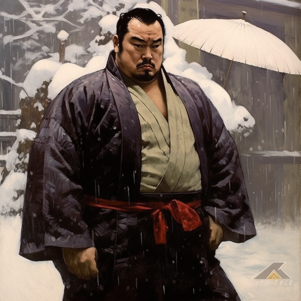 Illustration of Fat Japanese Yakuza