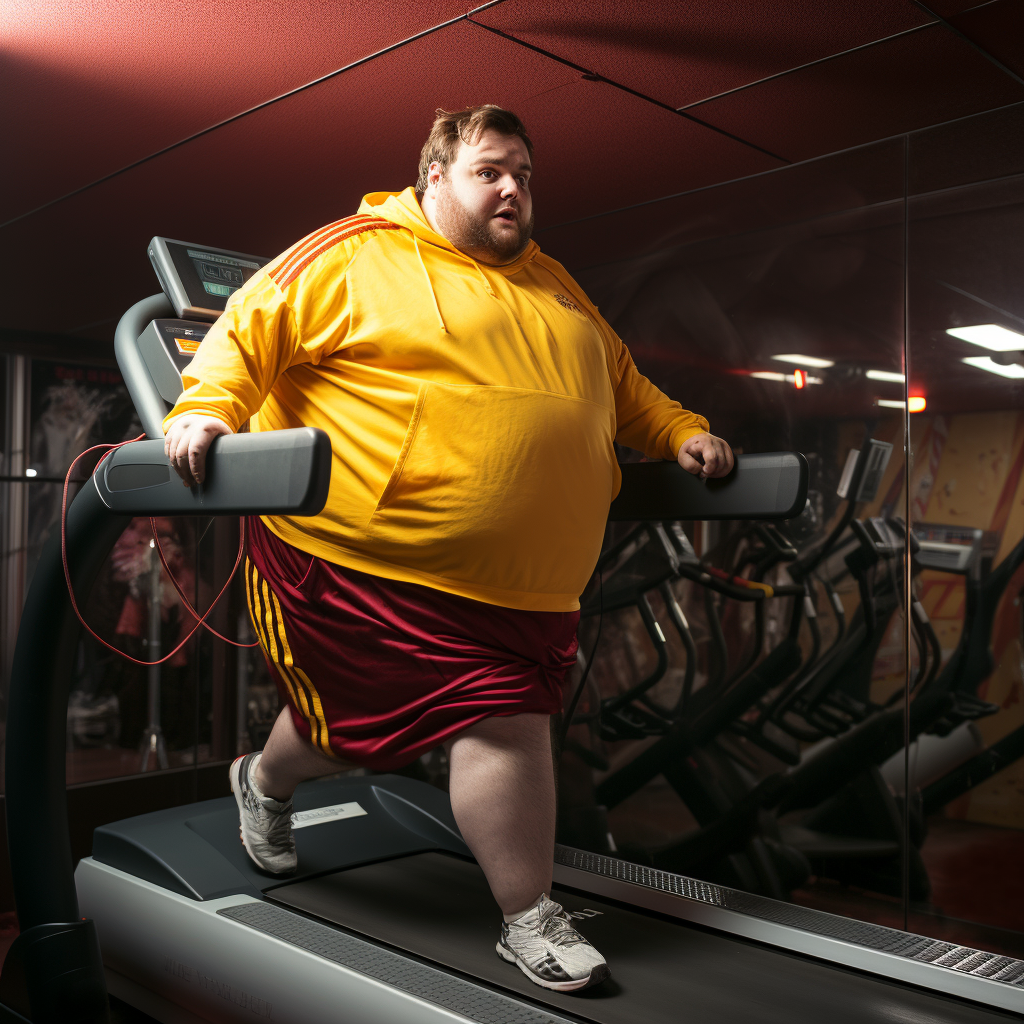 Fat Luka Donkic on Treadmill