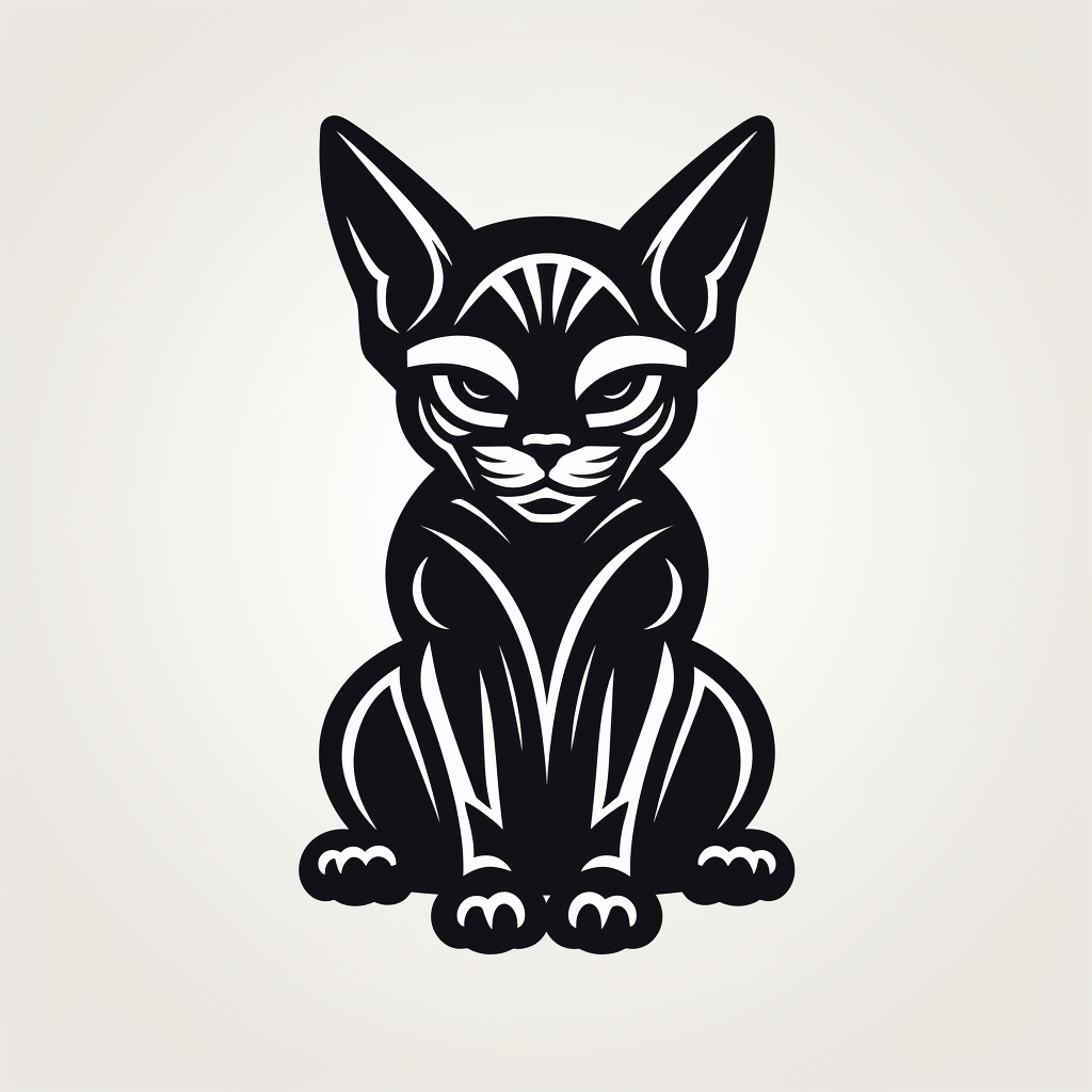 Badass Sphinx Cat Icon