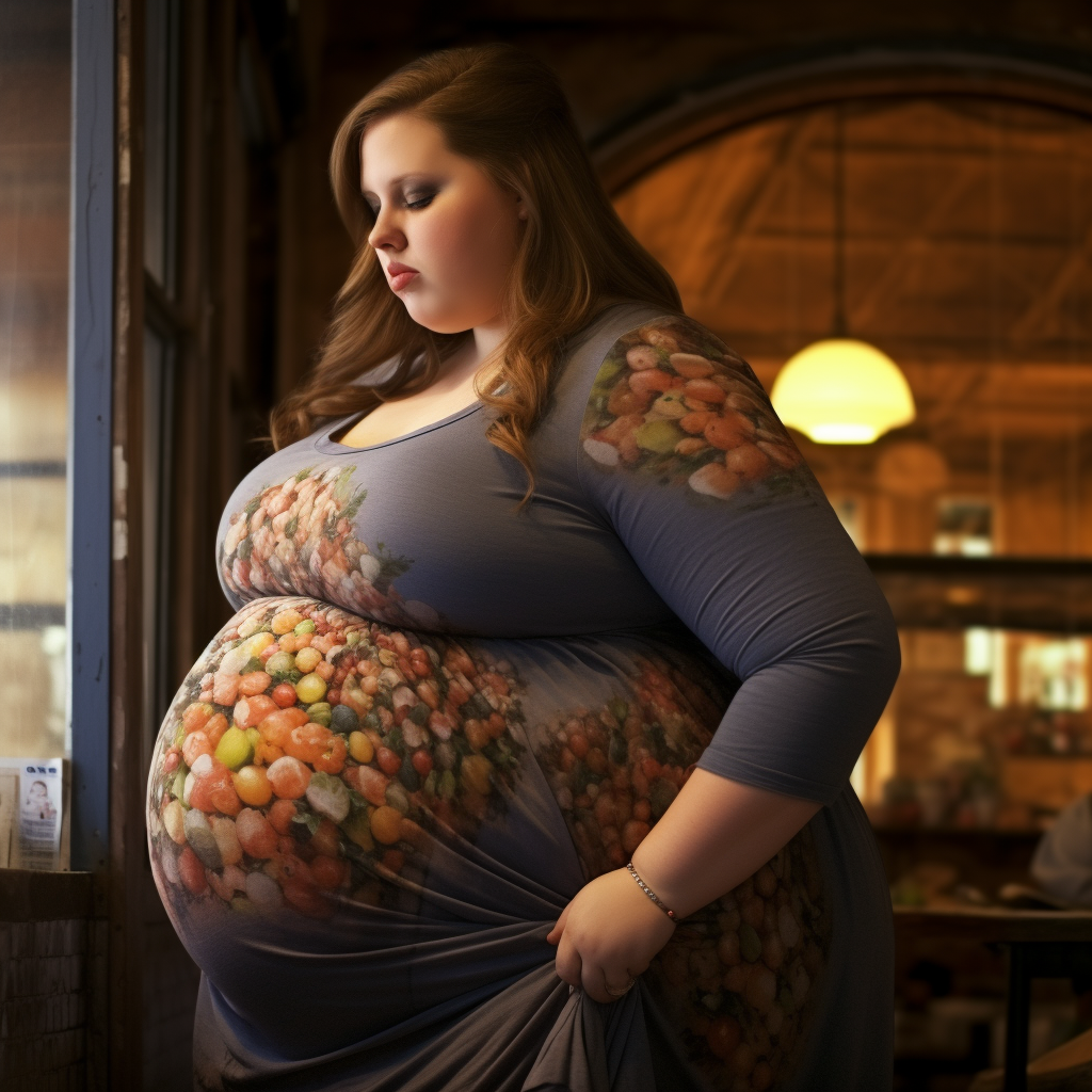 Beautiful Pregnant Woman with Healthy Baby Bump