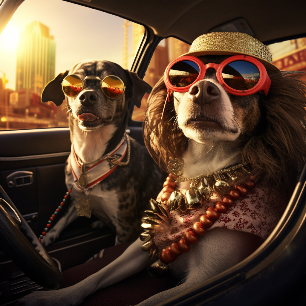 Fear and Loathing Las Vegas Dogs Joyful