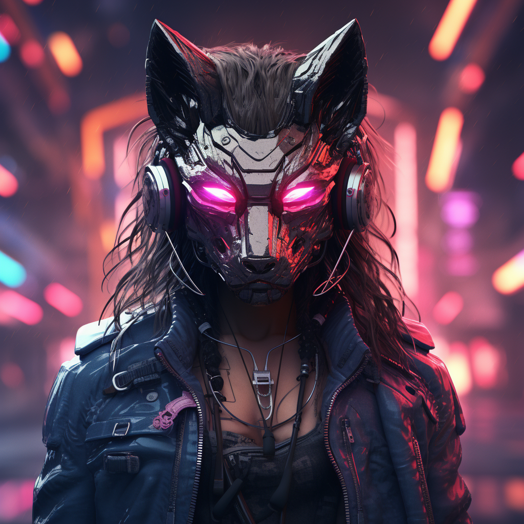 Female Cyberpunk Werewolf