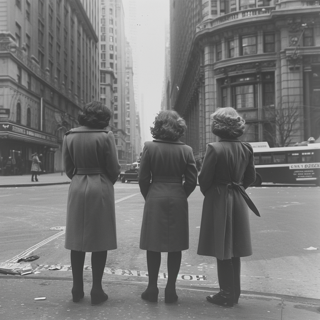 Female detectives at crime scene