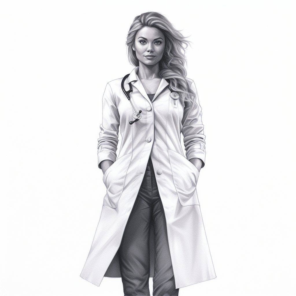 Full Body Image of Female Doctor