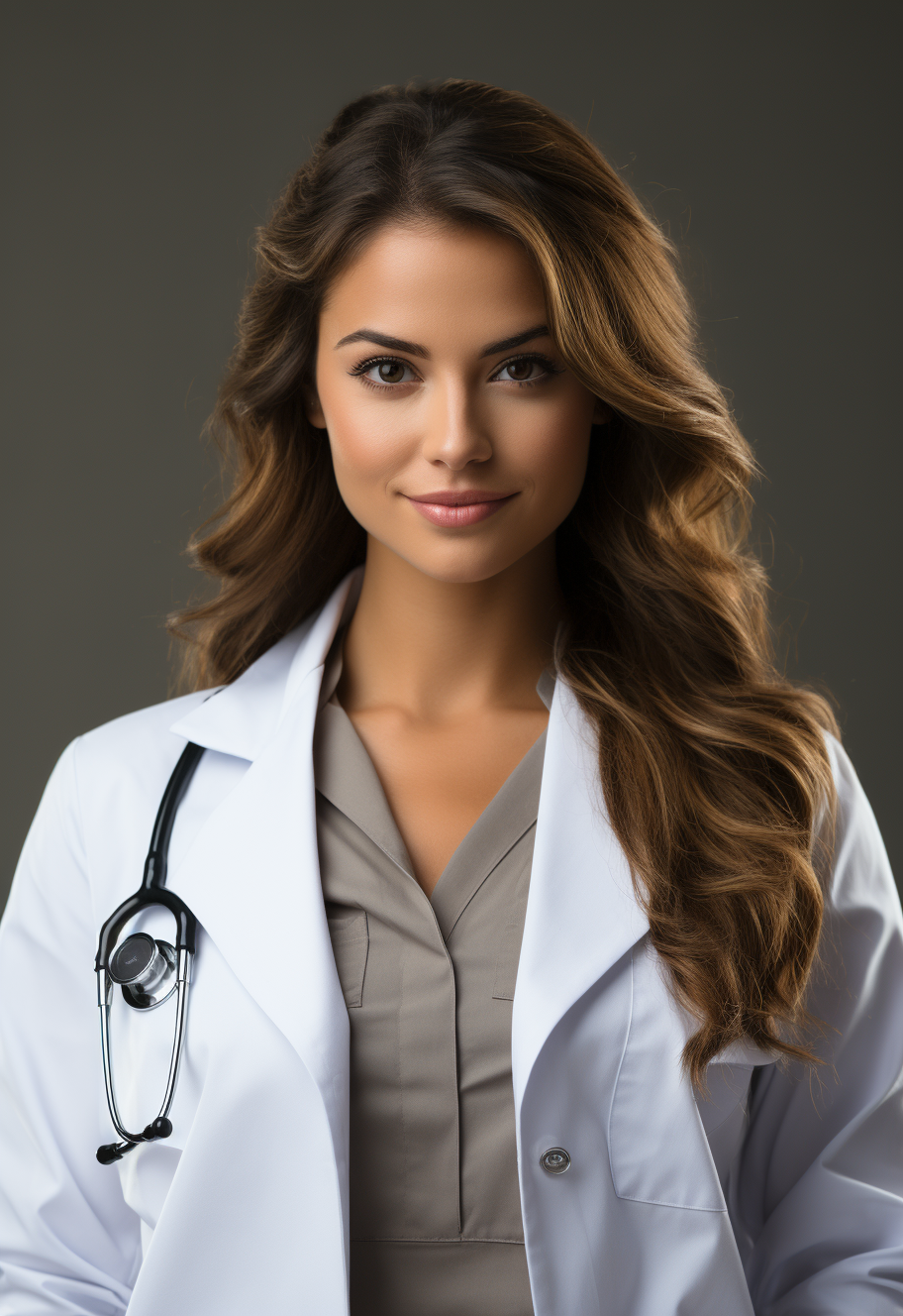 Smiling female doctor with stethoscope