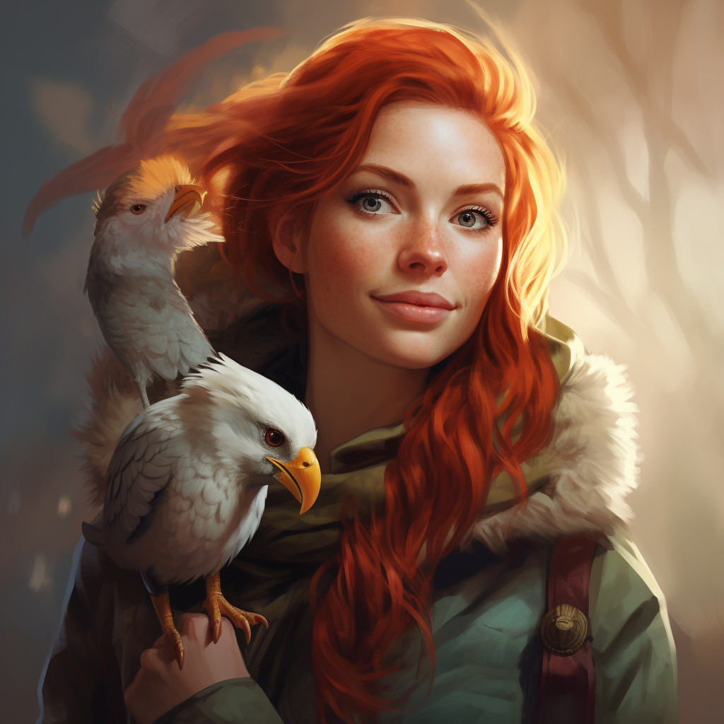 Portrait of a Silly Female Druid