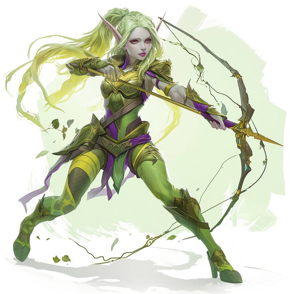 Female Elf Adventure RPG Game Avatar