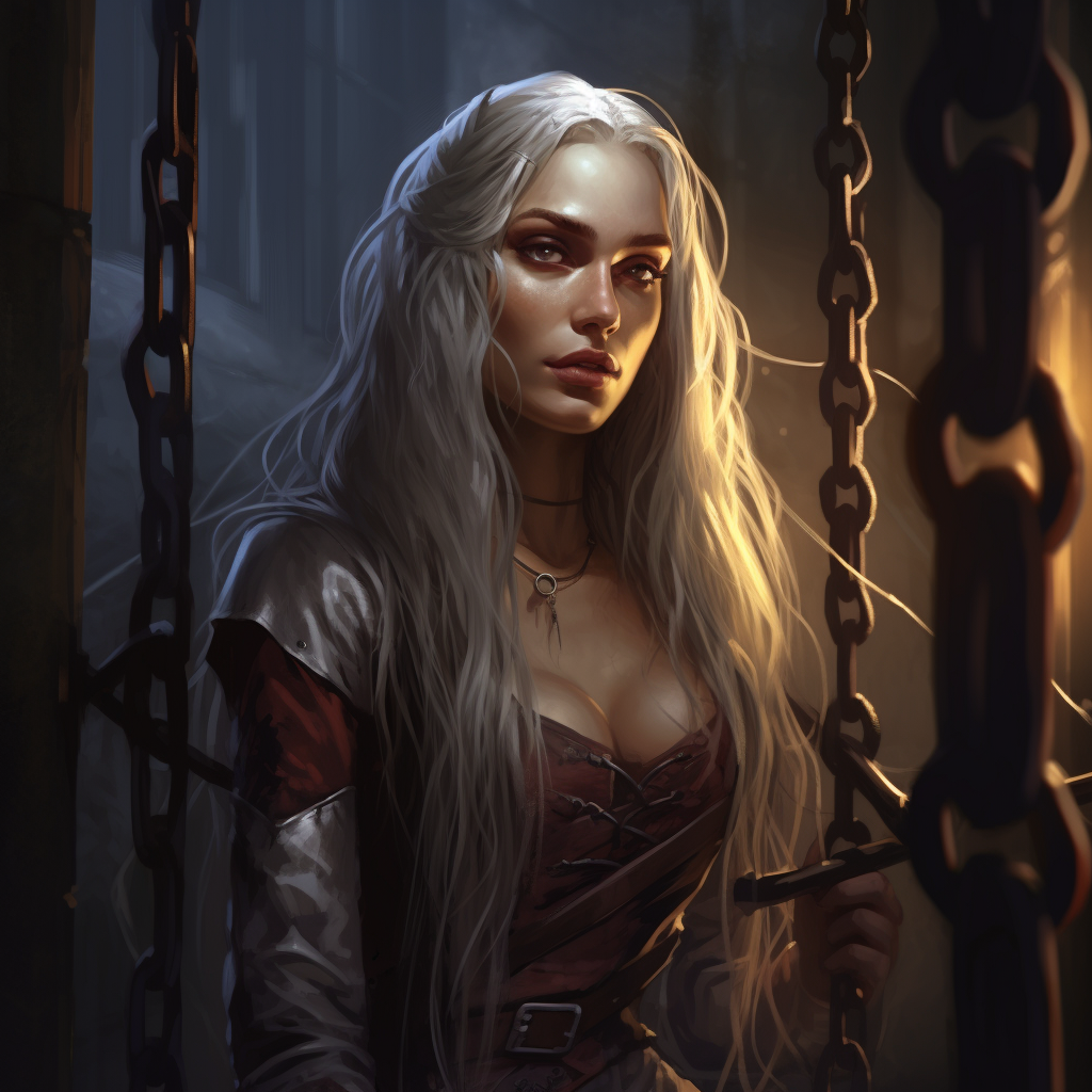 Female Elven Prisoner Fantasy Art