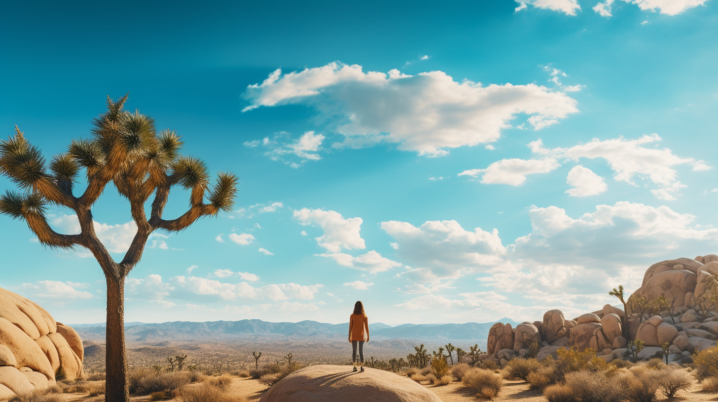 Female Hiker in Joshua Tree with Arri Alexa