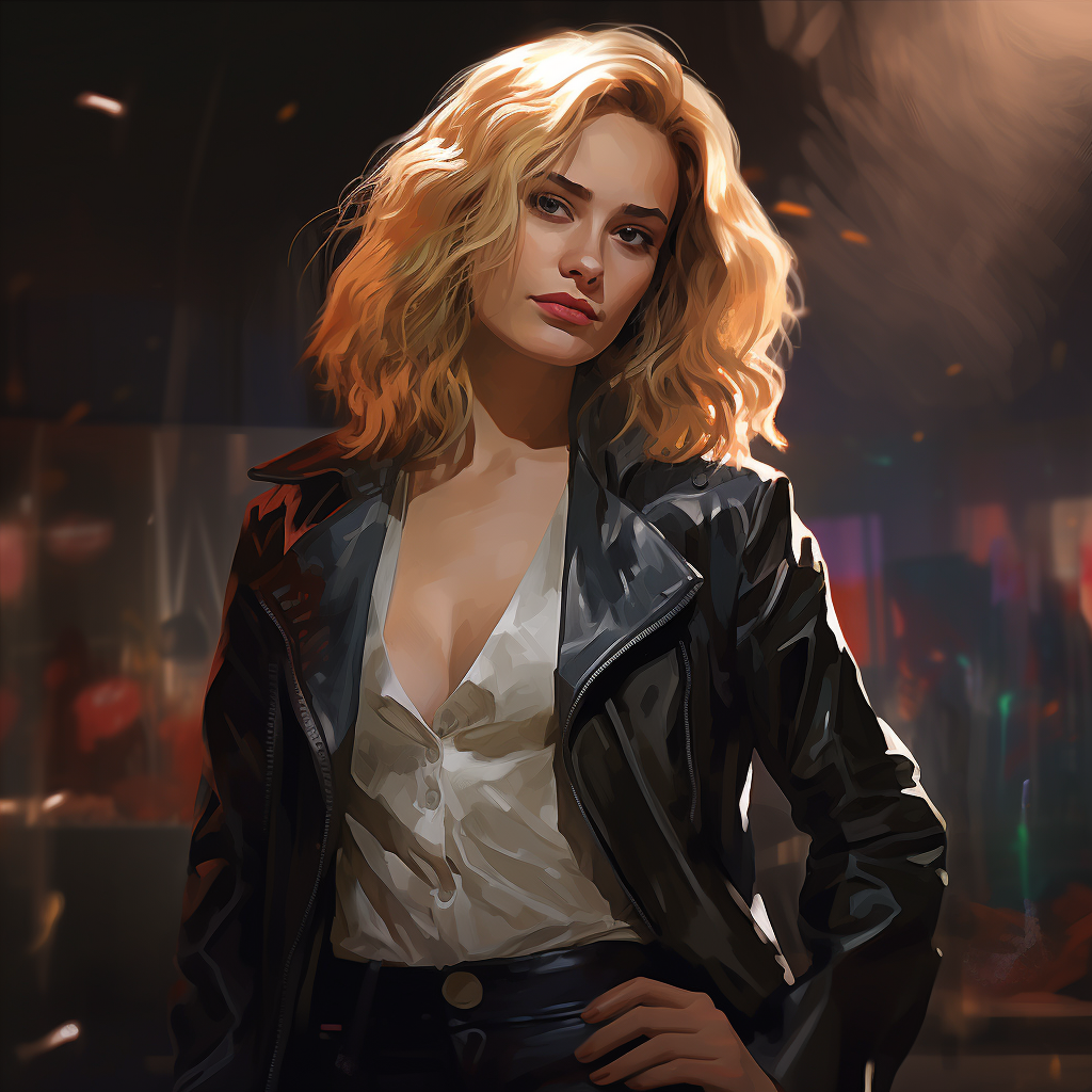 Digital illustration of female Lestat and Scully in urban fantasy