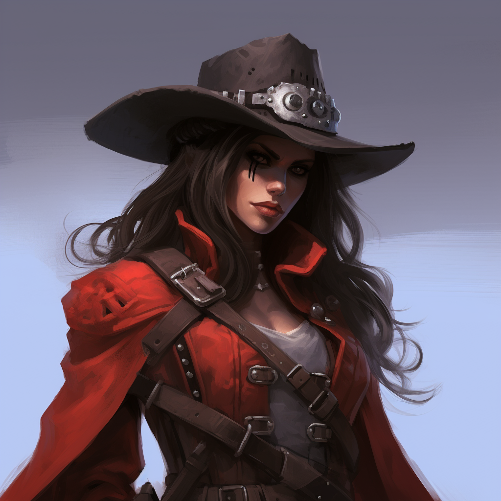 The stunning female version of Mcree from Overwatch