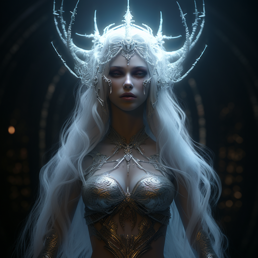 Female Moon Elf Goddess, Evil, Selfish, Self-Improvement