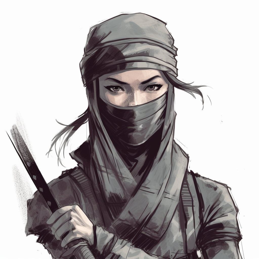 Female ninja artwork illustration ?