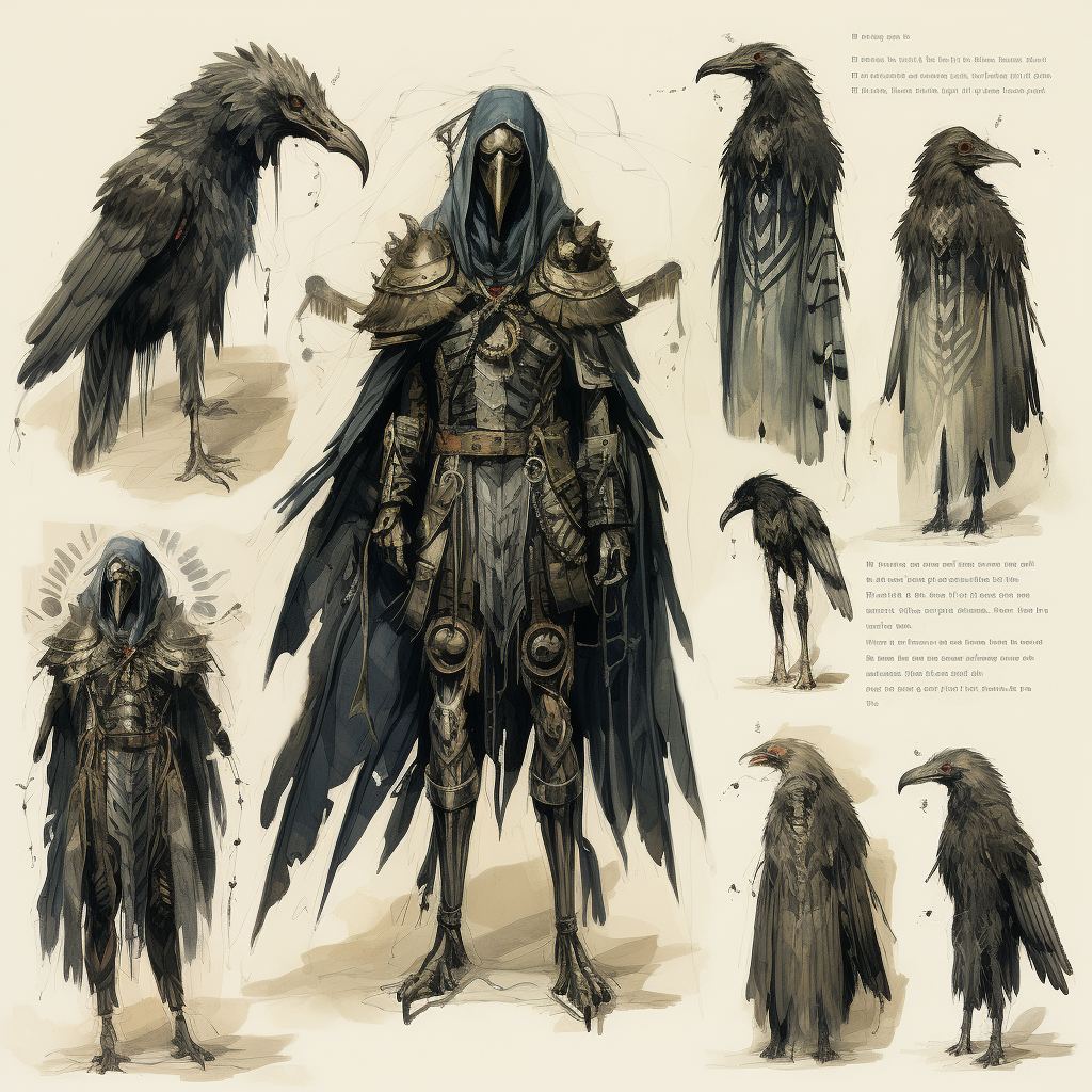 Female raven god of death and war