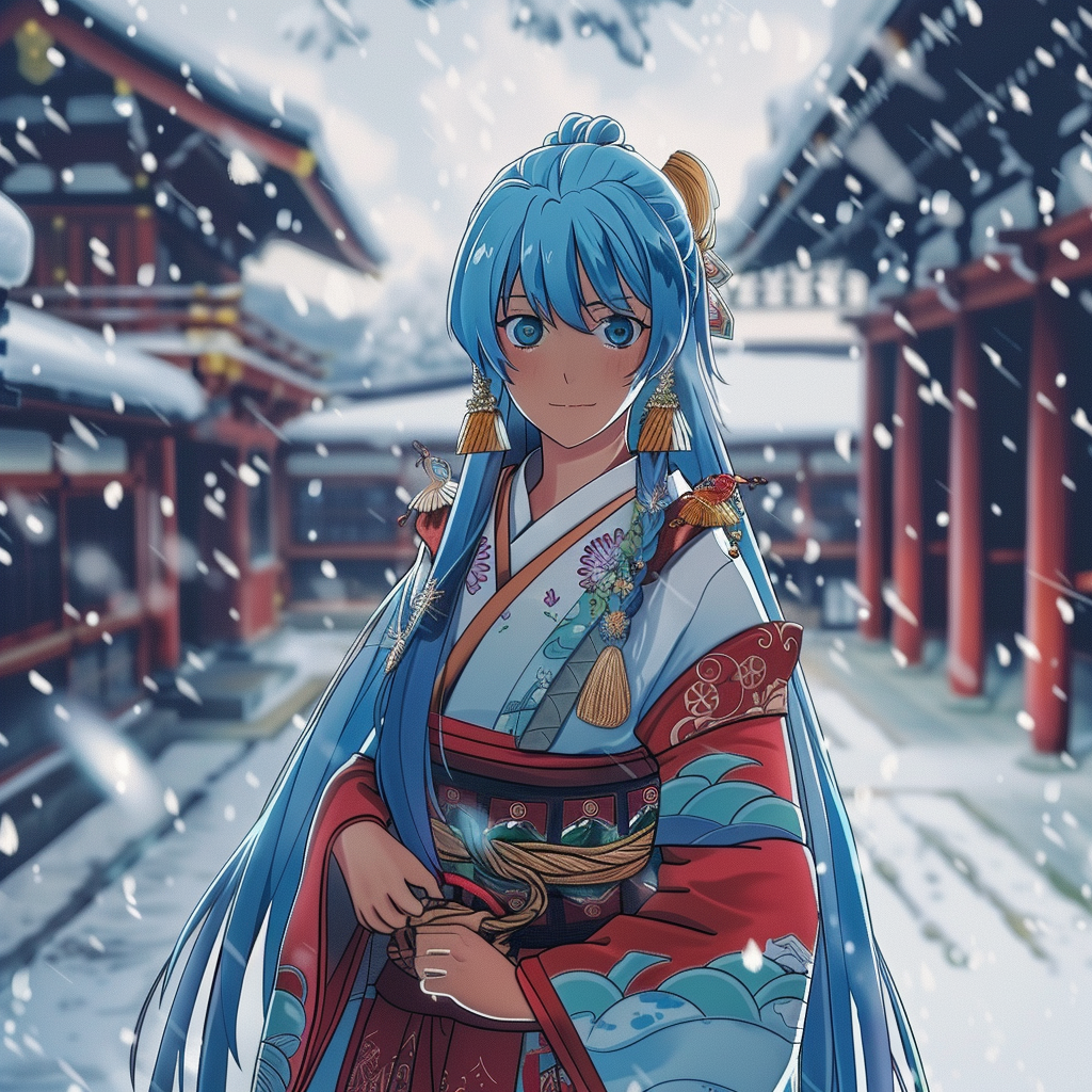 Female Samurai God Anime Character