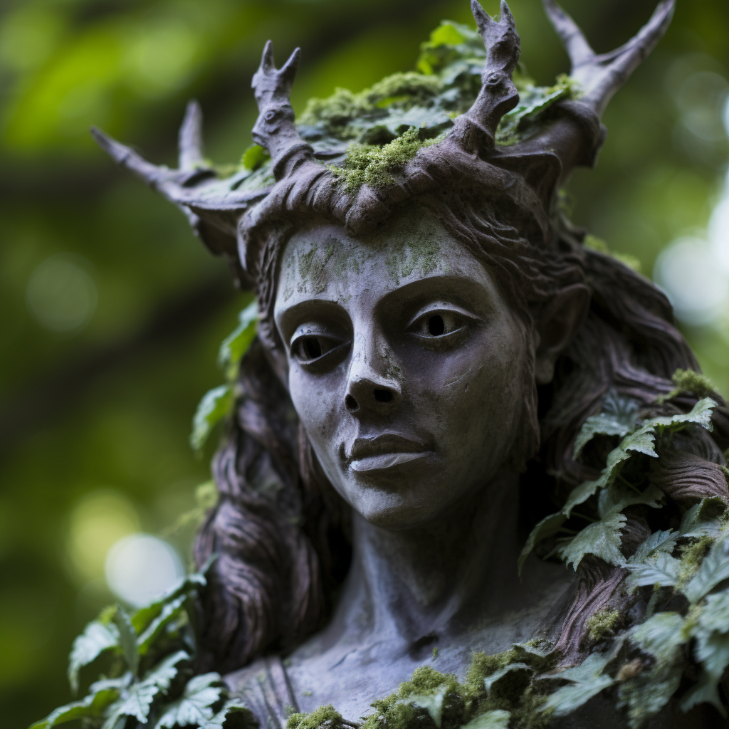 Female Satyr with One Eye Covered