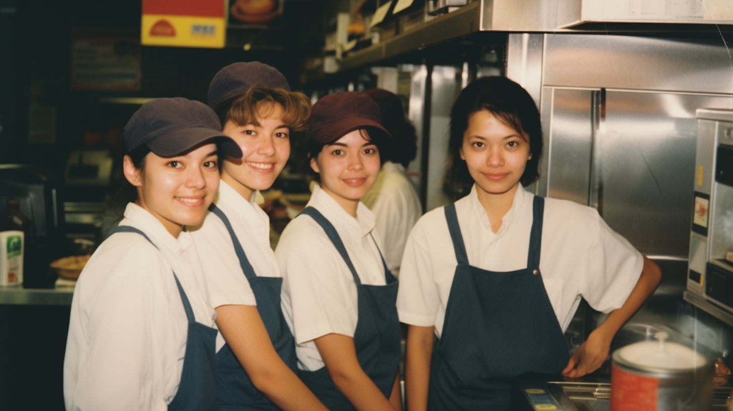 Female Taco Bell Staff Scared at Night