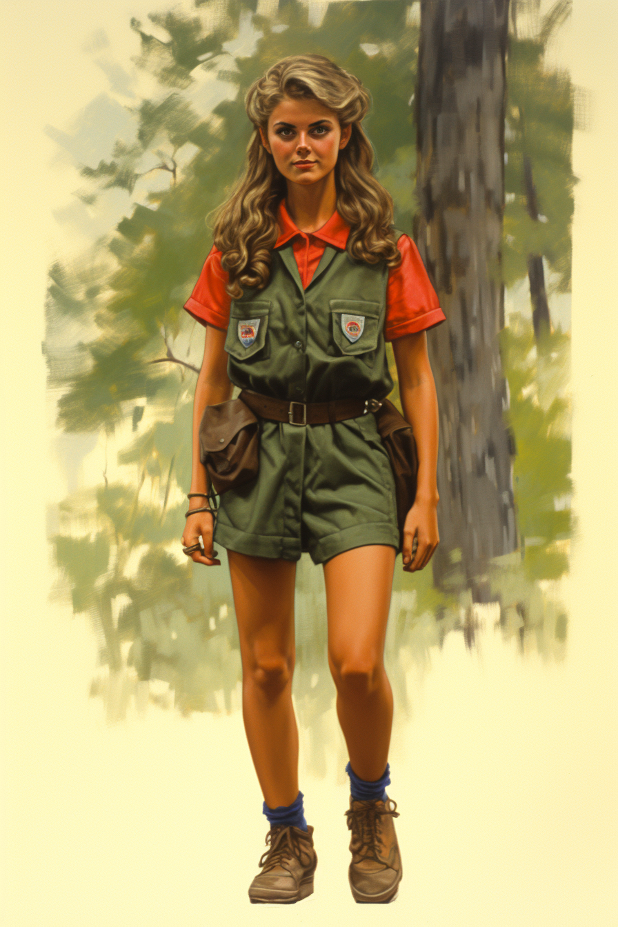 Teen at Summer Camp Drawing