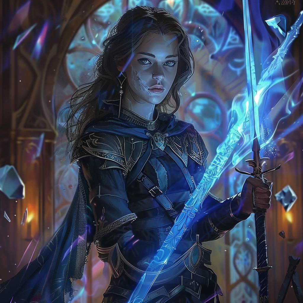 Female Warlock with Mirror Magic