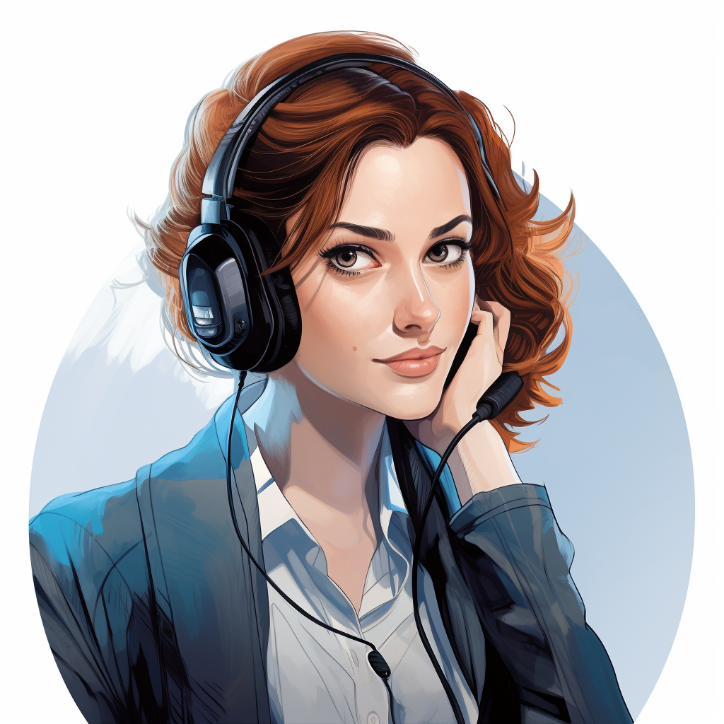 Stressed out female desk agent