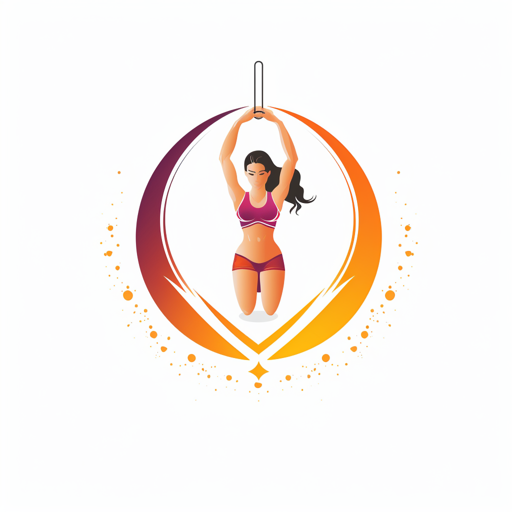 Female fitness trainer logo