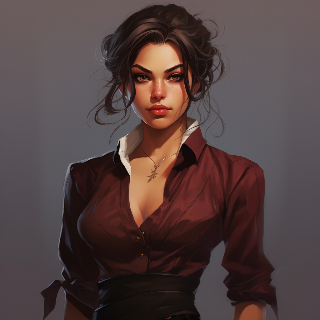 Female Lasombra Vampire with Innocent Expression