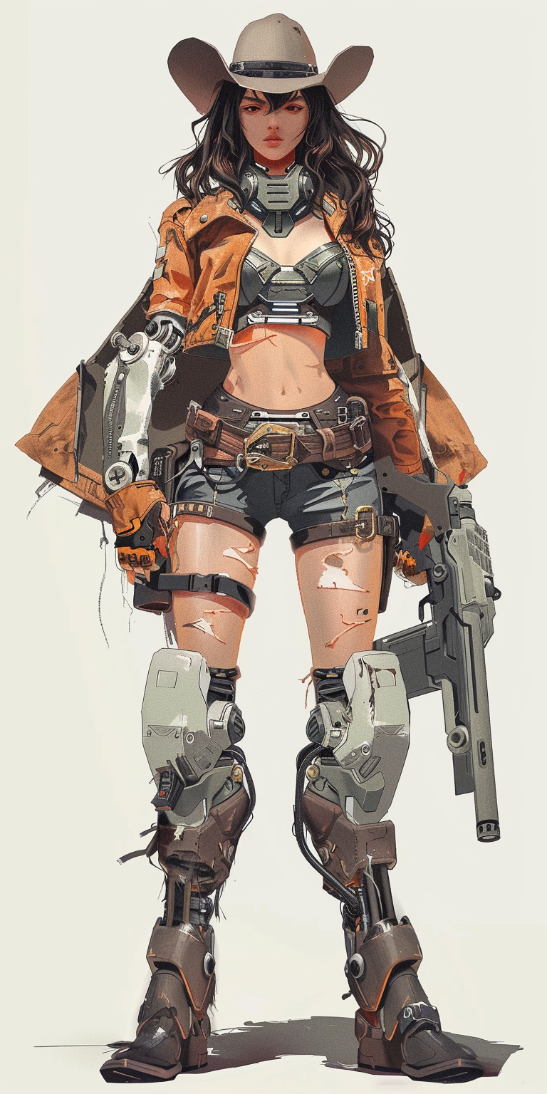 Female Mech Pilot Cowboy Costume