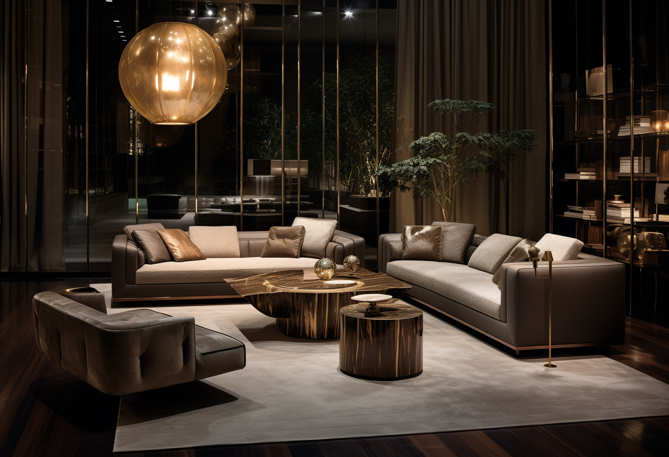 Stunning luxury Fendi Casa living room