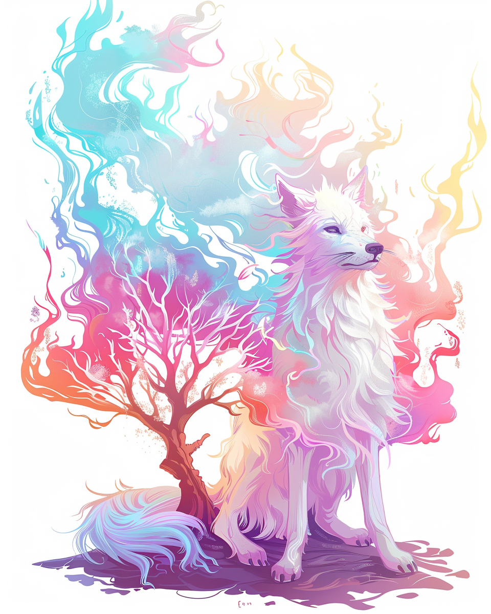 Cute Fenrir Yggdrasil Art