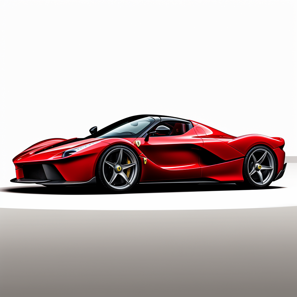 Side view of Ferrari Laferrari Aperta