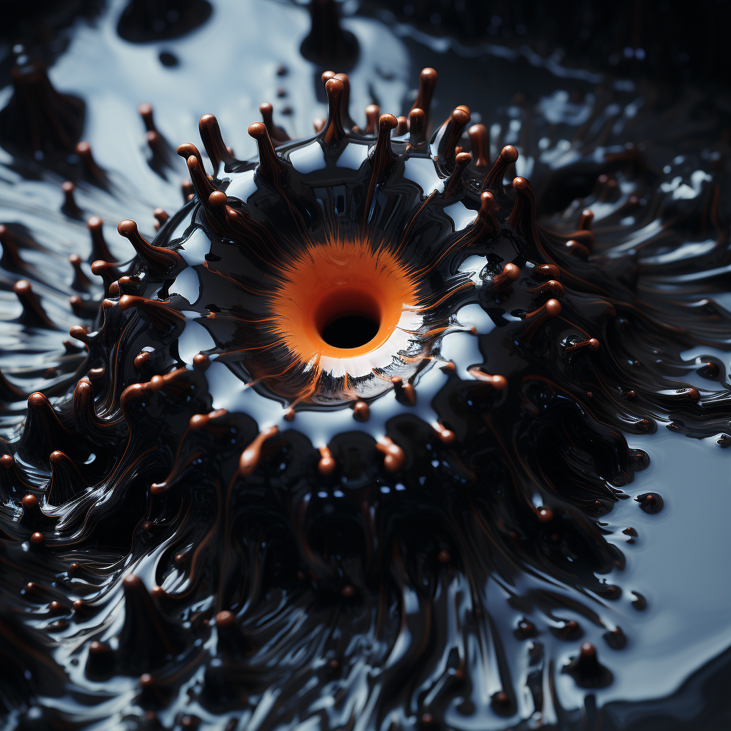 Ferrofluid Cenobite Abstract Image