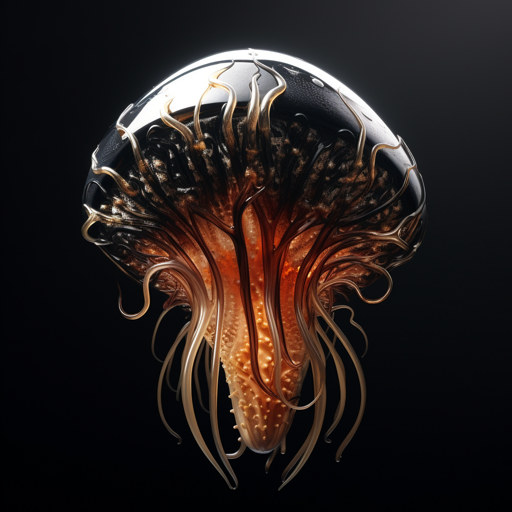 Ferrofluid jellyfish concept art