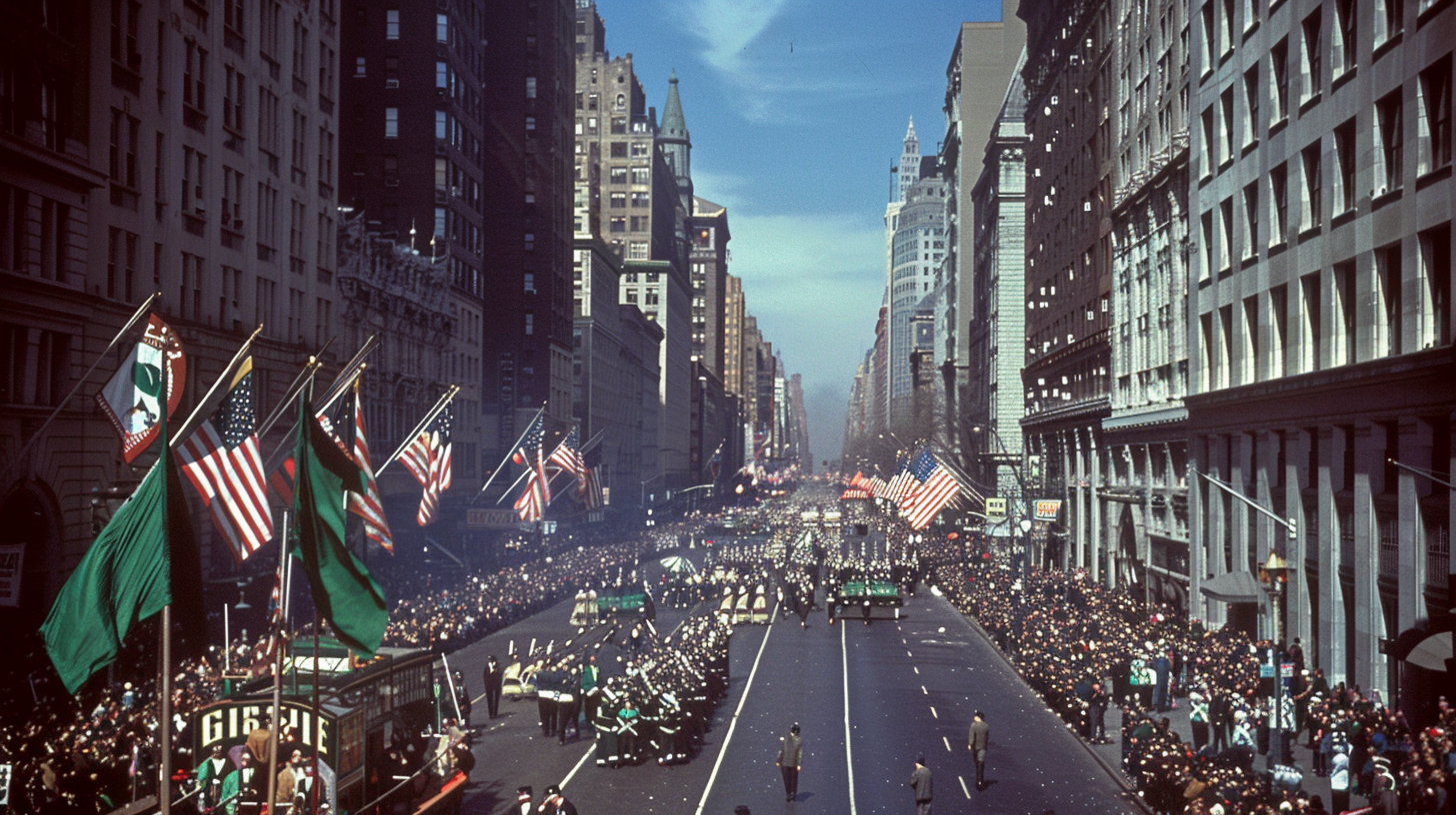 Festive St. Patrick's Day Parade Image