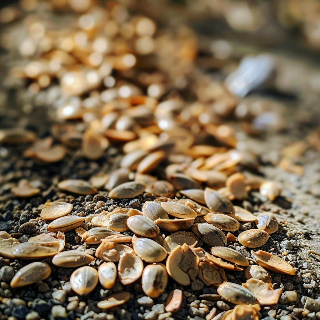 Seeds on Dry Gravel