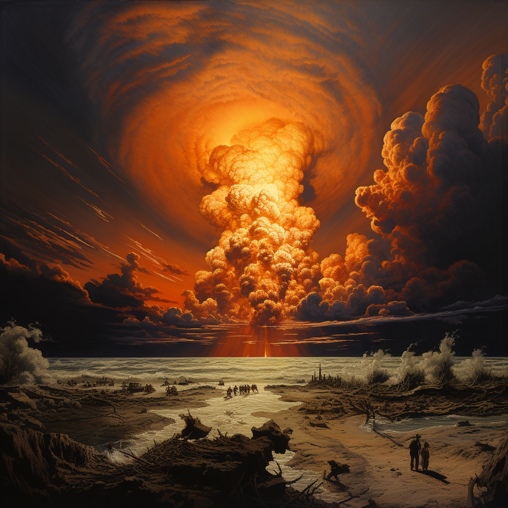 Fibonacci waves of nuclear explosion