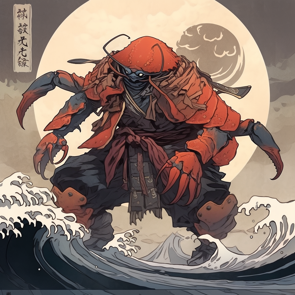 Fiddler Crab Ninja Artwork