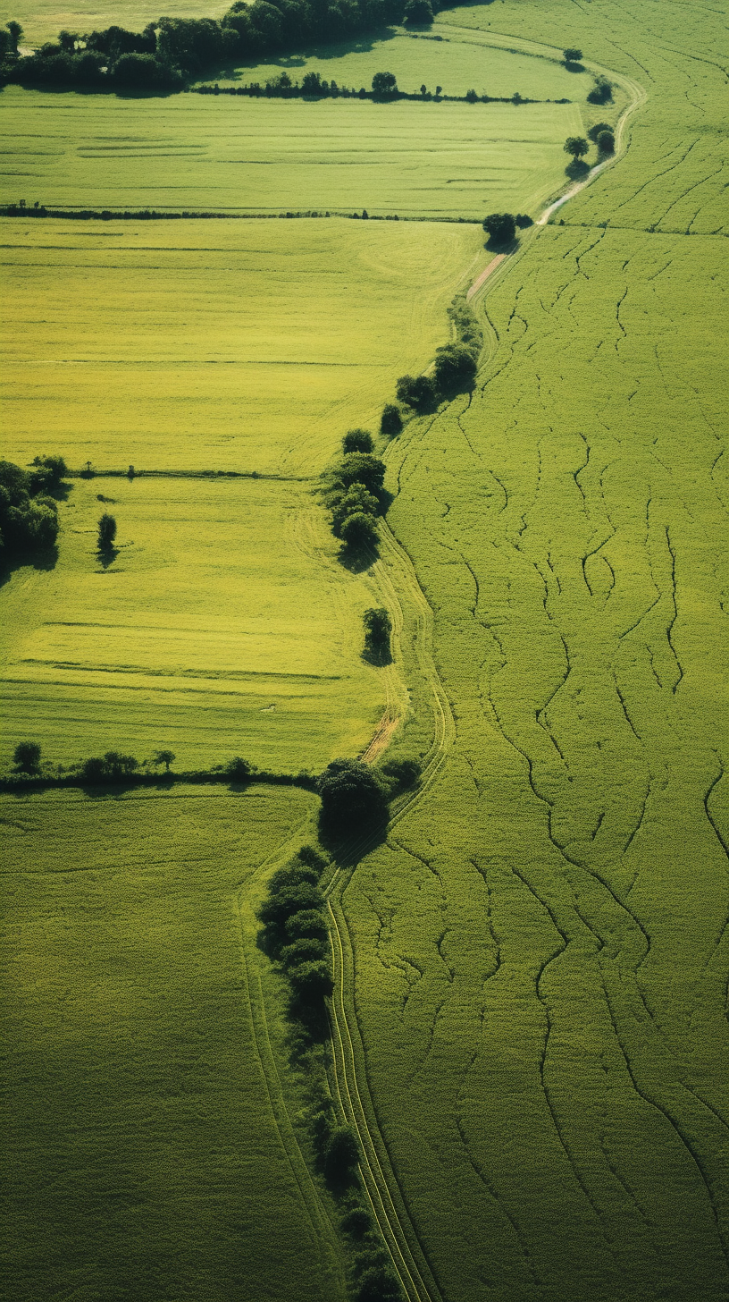 Beautiful field photography raw shot