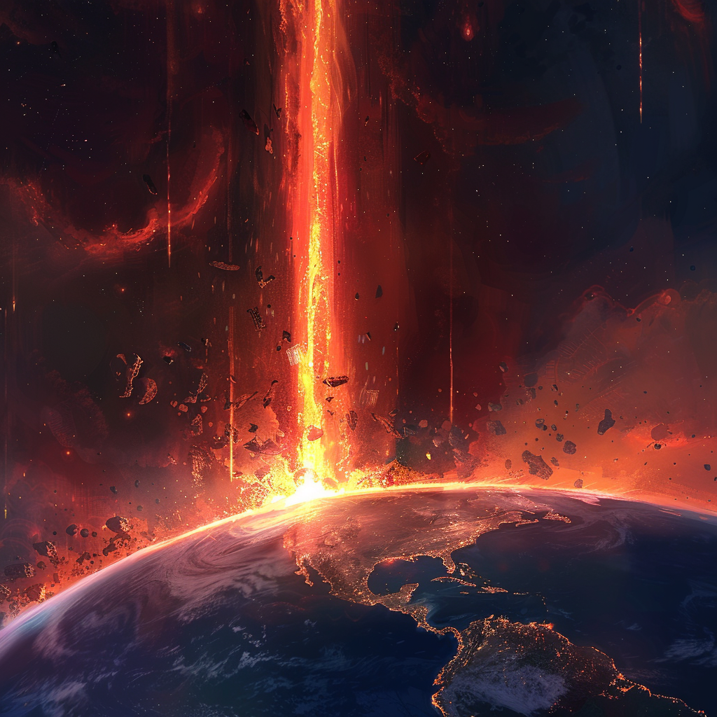 Fiery Destruction of Earth