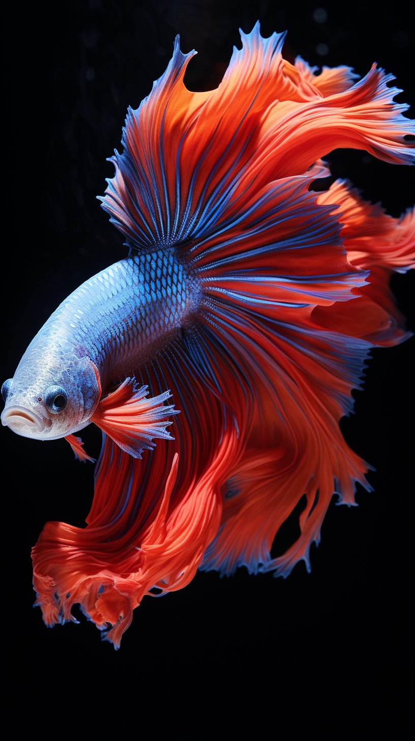 Colorful fighting fish in high definition