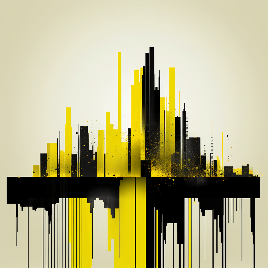 Abstract chart in finance