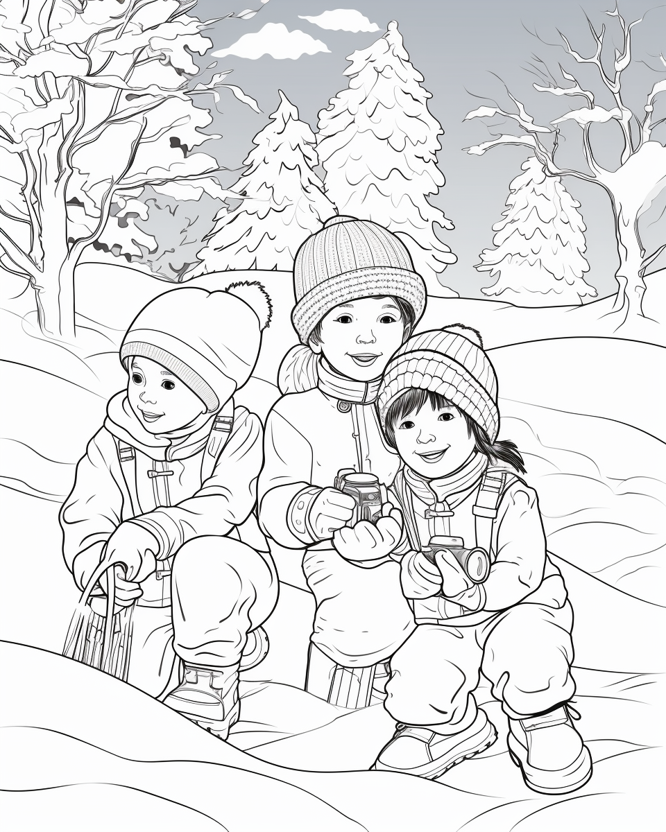 Fine Art Coloring Book Page