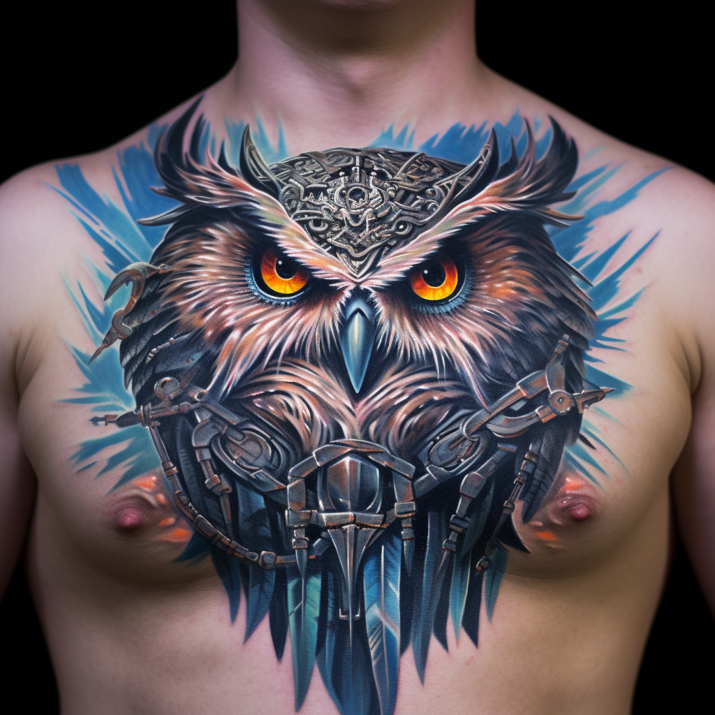 Owl tattoo art design