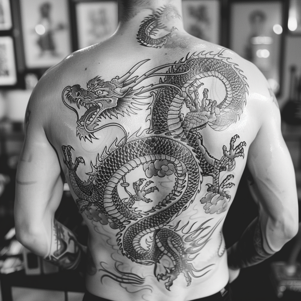 Unique Dragon Tattoo Artwork