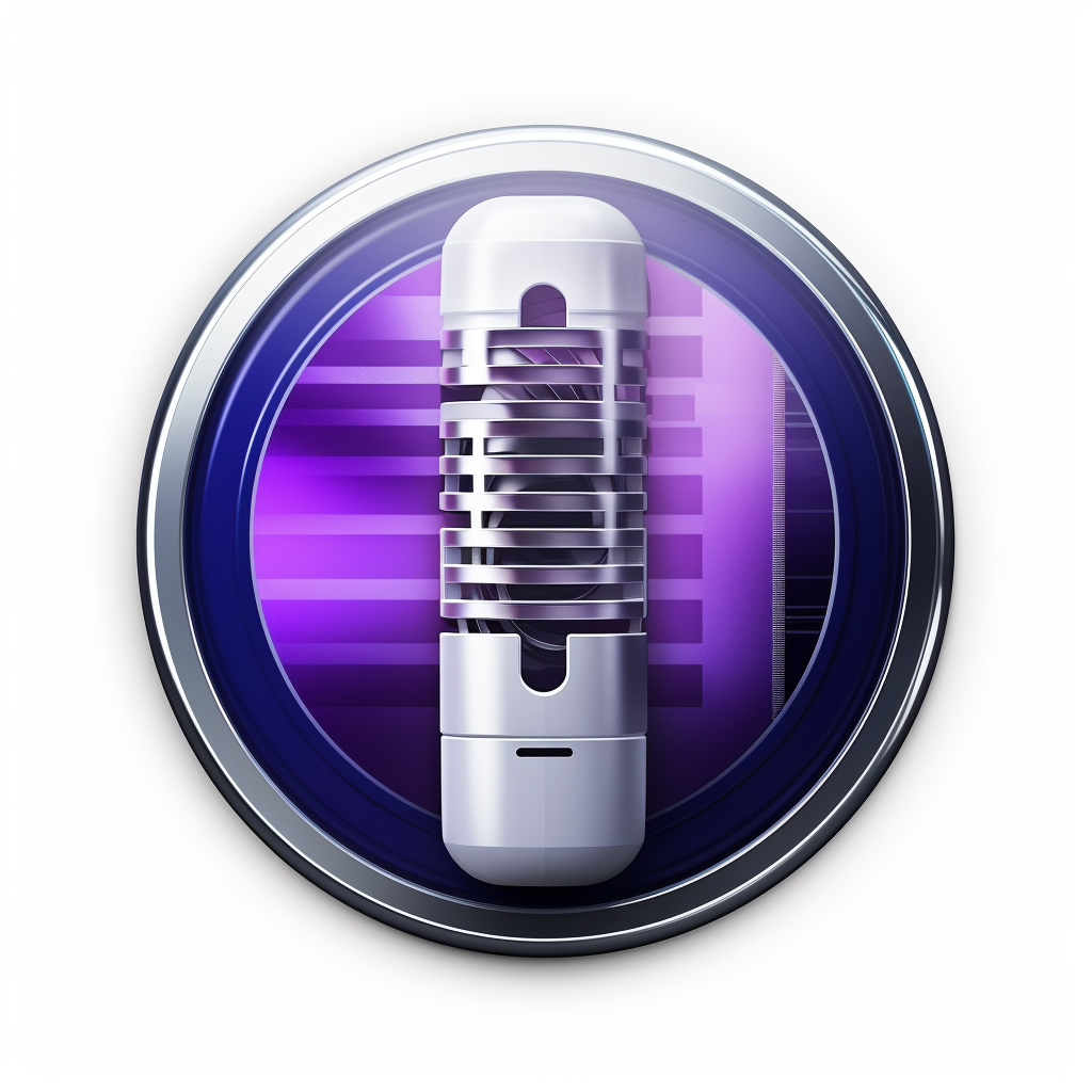 Finnish flag and purple microphone