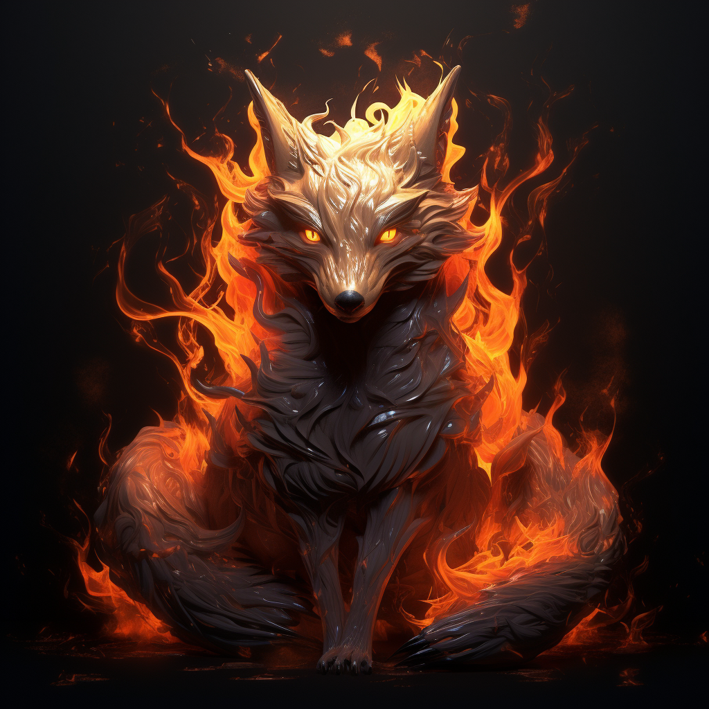 Fire Fox in Nature