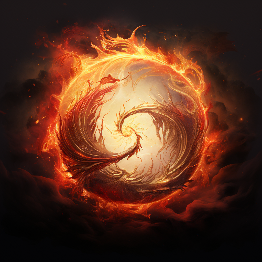 Fire symbol representing elemental power